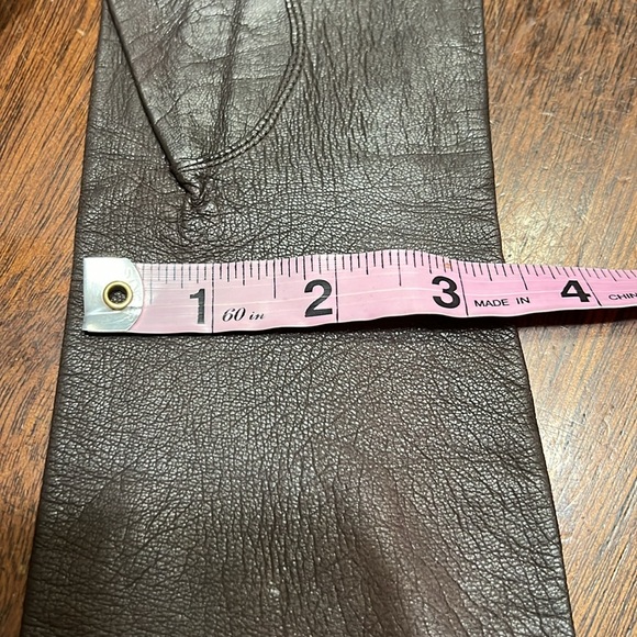 Vintage Chocolate Brown Lady Gay Soft Deerskin Gloves Sz 7.5 NEW - Picture 6 of 12